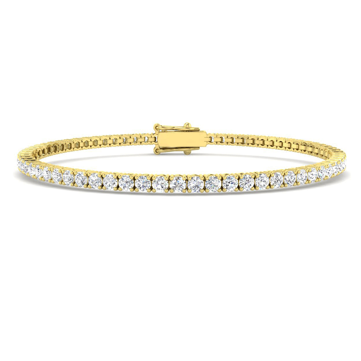 tennis bracelet in gold