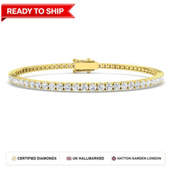 Lab grown diamond tennis bracelet