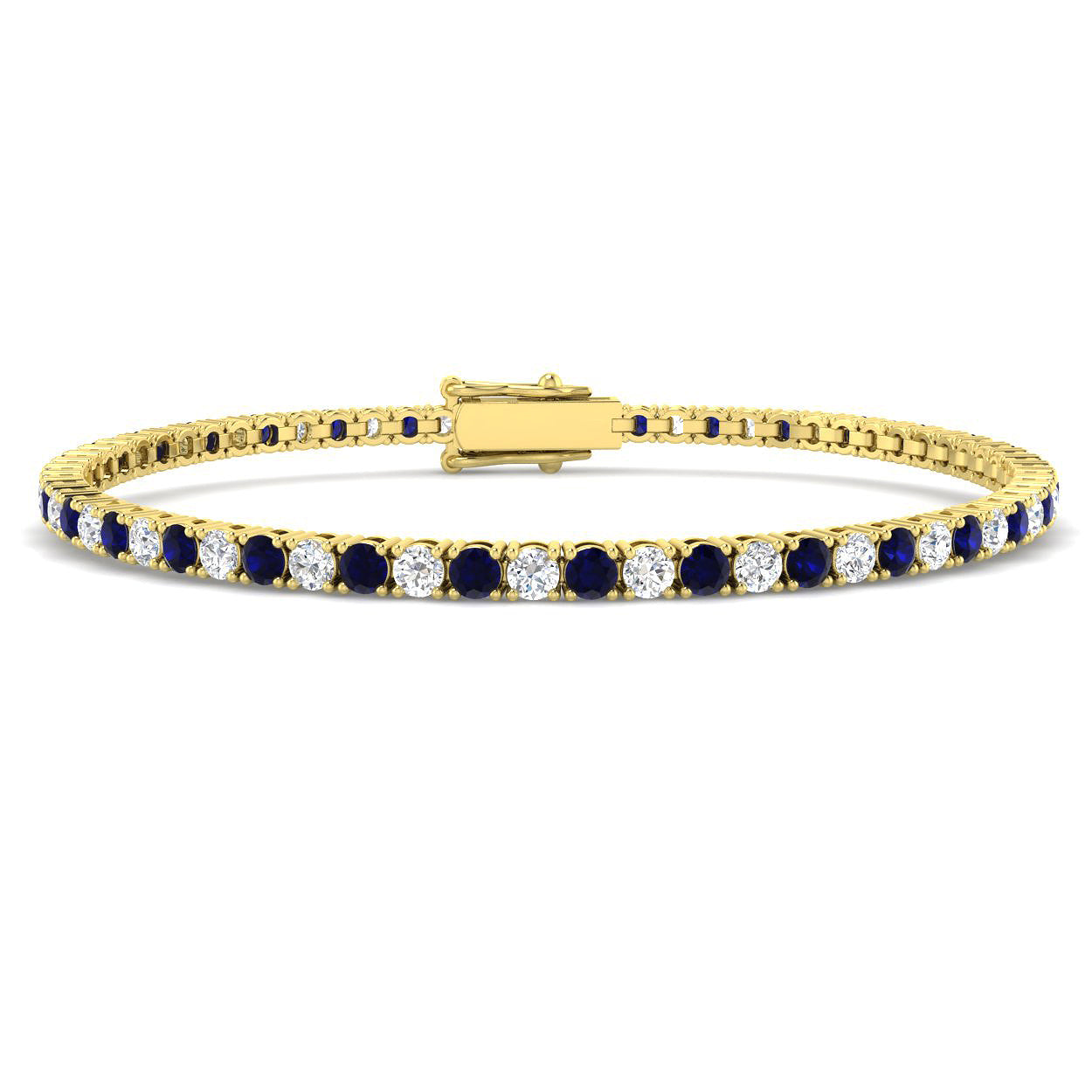 4.59ct Lab Grown Diamond Bracelet in 9K Yellow Gold