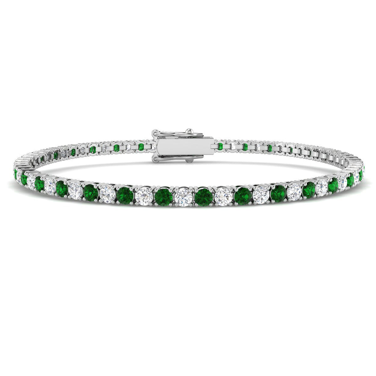 emerald tennis bracelet