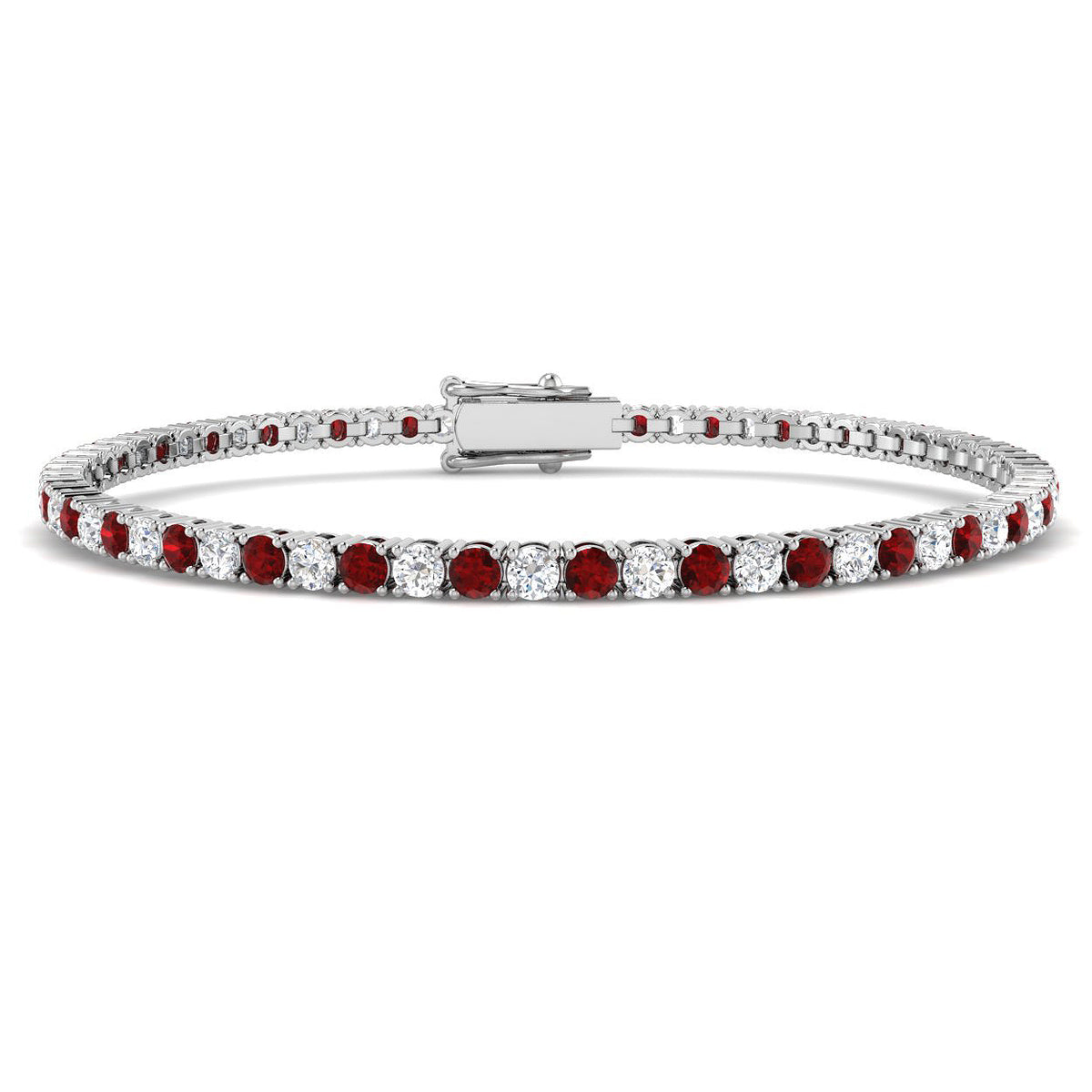 ruby gemstone tennis bracelet