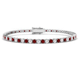 ruby gemstone tennis bracelet