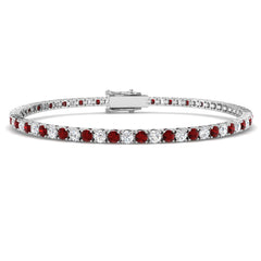 ruby gemstone tennis bracelet