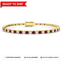 Lab grown diamond tennis bracelet