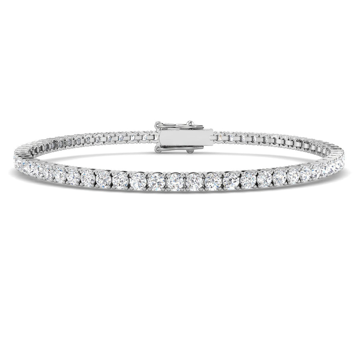 4.06ct Diamond Bracelet in 18K White Gold