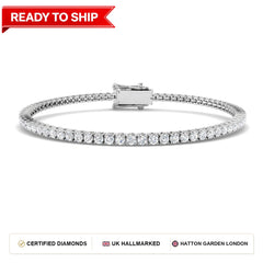 Lab grown diamond tennis bracelet