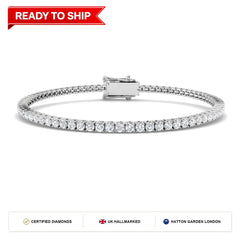 Lab grown diamond tennis bracelet