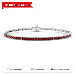 Lab grown diamond tennis bracelet