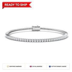 Lab grown diamond tennis bracelet