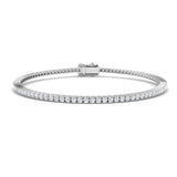 9ct White Gold 1.51ct Lab Grown Diamond Tennis Bracelet