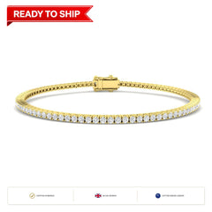 Lab grown diamond tennis bracelet