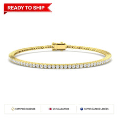 Lab grown diamond tennis bracelet