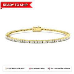 Lab grown diamond tennis bracelet