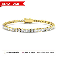 Lab grown diamond tennis bracelet