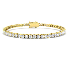 5ct Lab Grown Diamond Bracelet in 18K Yellow Gold