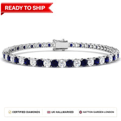 Lab grown diamond tennis bracelet