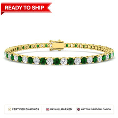 Lab grown diamond tennis bracelet