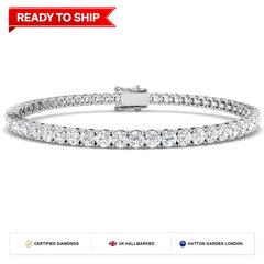 Lab grown diamond tennis bracelet