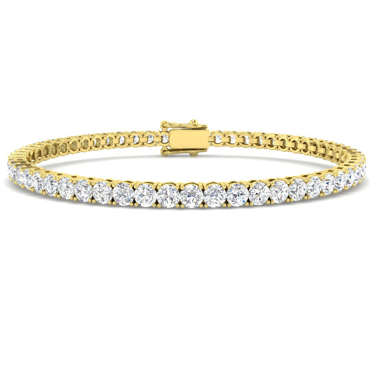 5.9ct Lab Grown Diamond Bracelet in 9K Yellow Gold