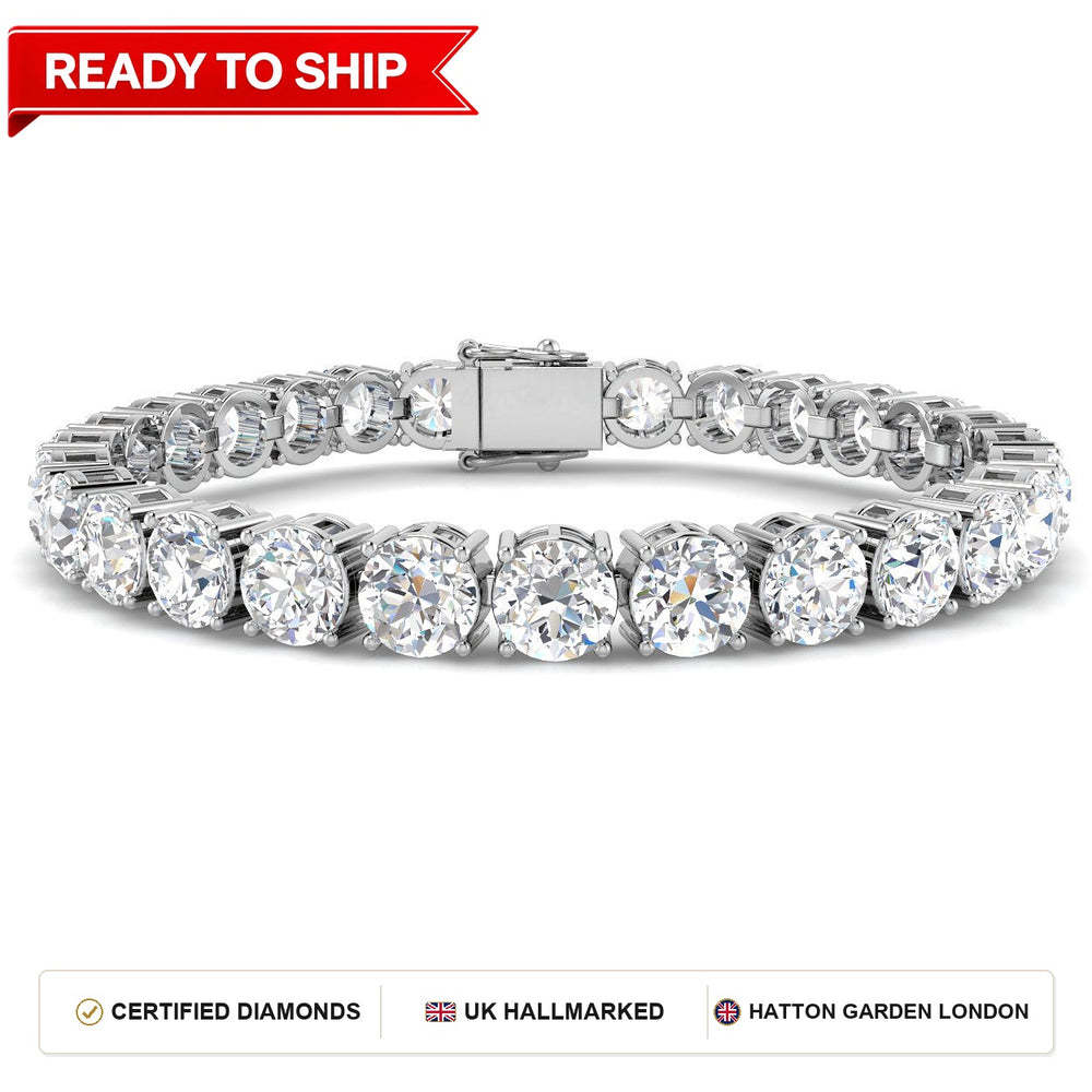 Lab grown diamond tennis bracelet