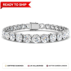 Lab grown diamond tennis bracelet
