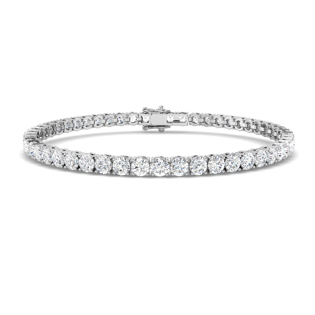 7.65ct Diamond Bracelet in 9K White Gold