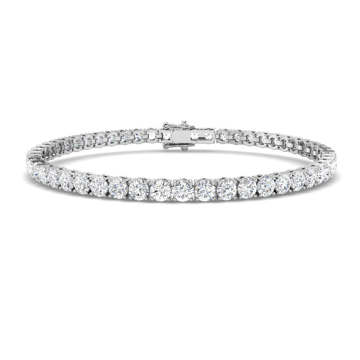 7.65ct Natural Diamond Bracelet in 18K White Gold