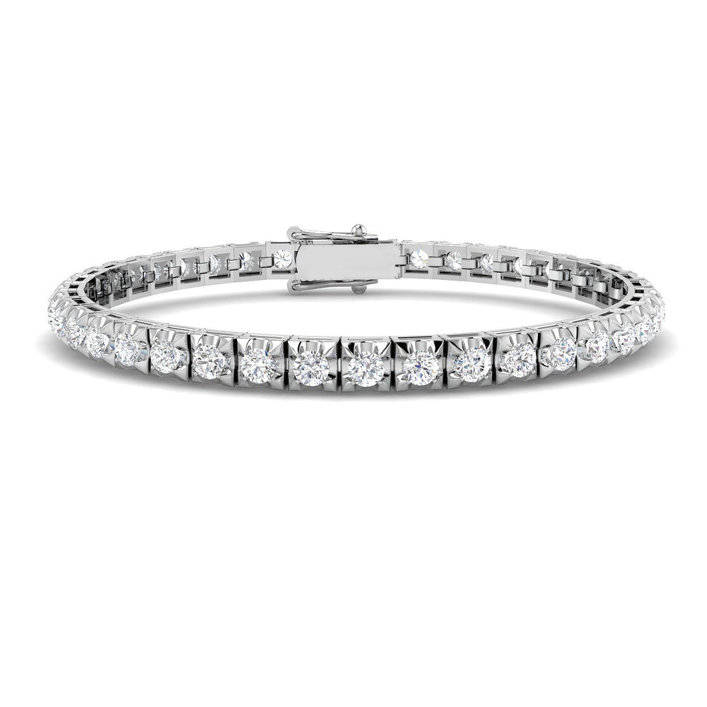 4.03ct Diamond Bracelet in 9K White Gold
