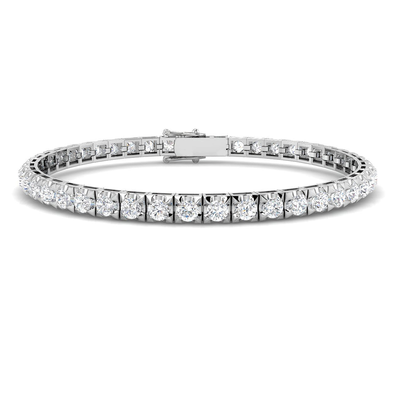 5ct Diamond Bracelet in 18K White Gold