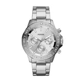 Fossil Bannon BQ2490 Men’s Multifunction Watch – Silver Dial, Stainless-Steel Bracelet