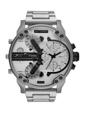Diesel Mr. Daddy 2.0 Chronograph Quartz Silver Dial Men S Watch DZ7421
