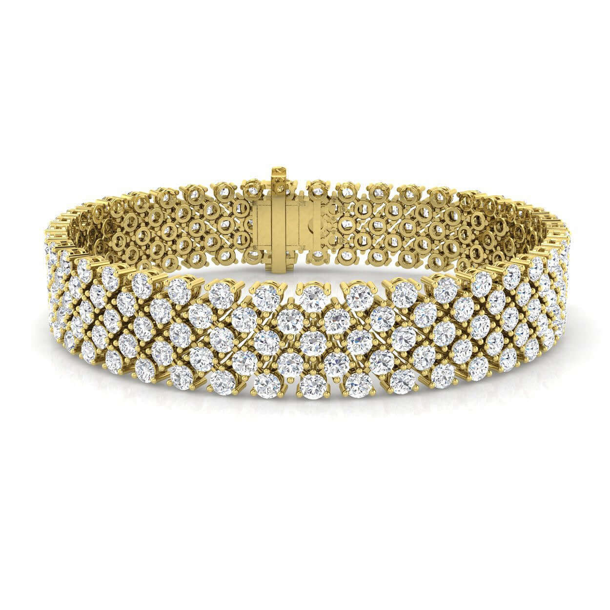 Box Clasp Diamond Bracelet