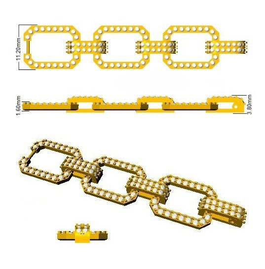 Luxury 9K White Gold Diamond Paperclip Bracelet