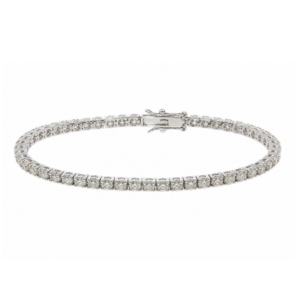 Lab grown diamond tennis bracelet
