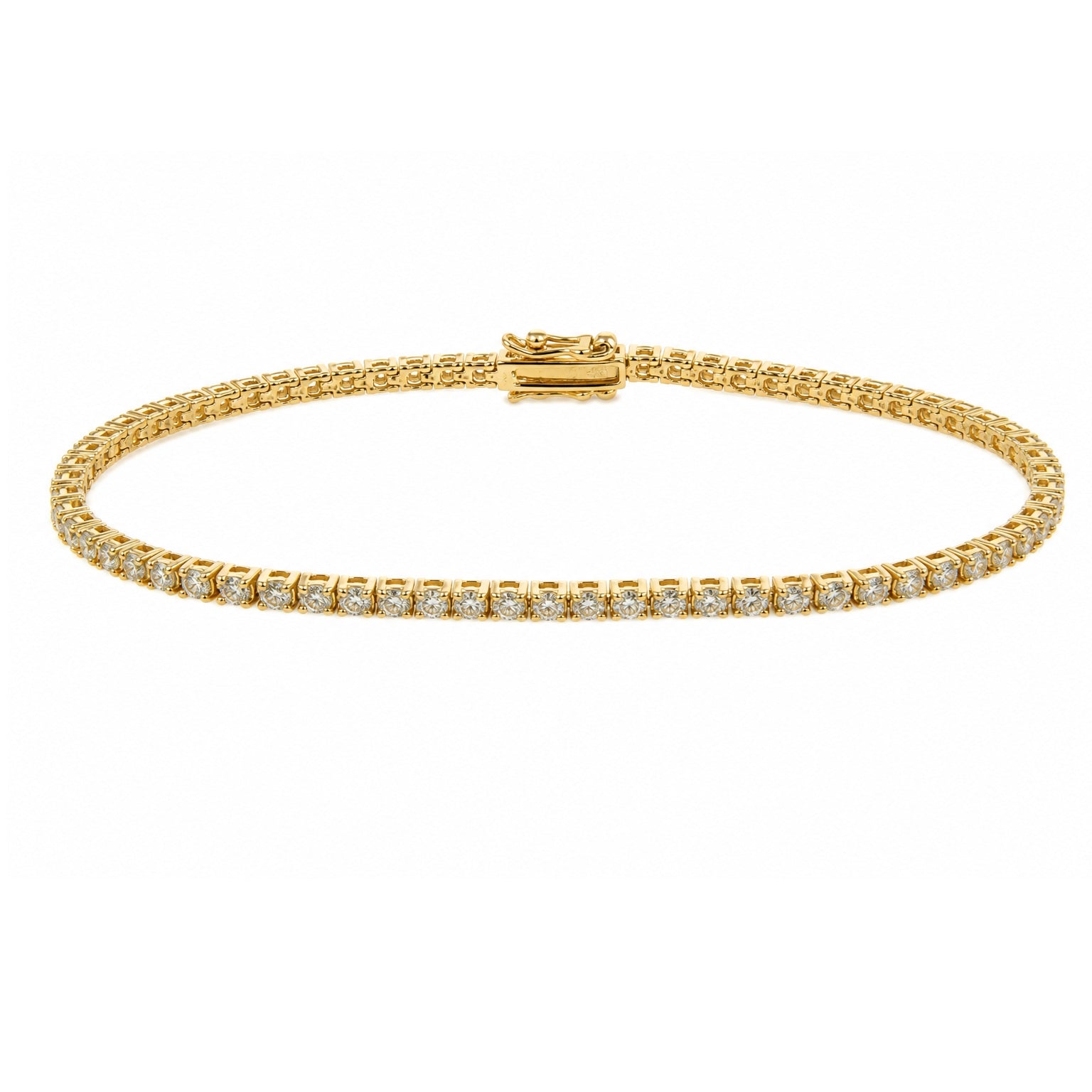 Lab grown diamond tennis bracelet