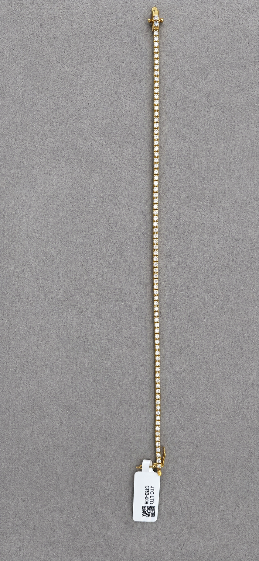 WGI 2.25Ct Natural Round Diamond Tennis Bracelet 9k Yellow Gold Ready To Ship