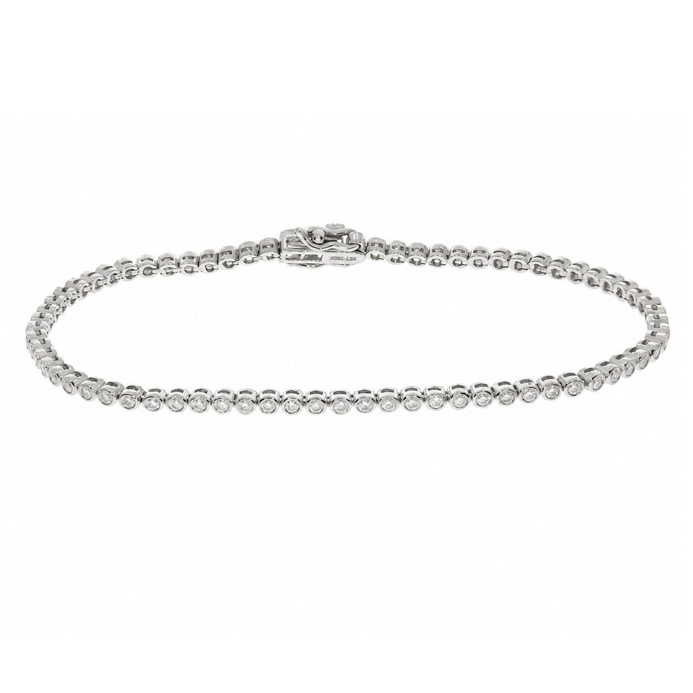 Lab grown diamond tennis bracelet