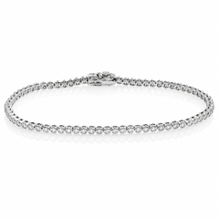 WGI 2.25Ct Lab Grown Round Diamond Tennis Bracelet 925 Sterling Silver Ready To Ship
