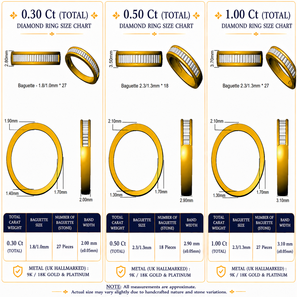 Diamond Half Eternity Ring | 0.3ct - 1ct