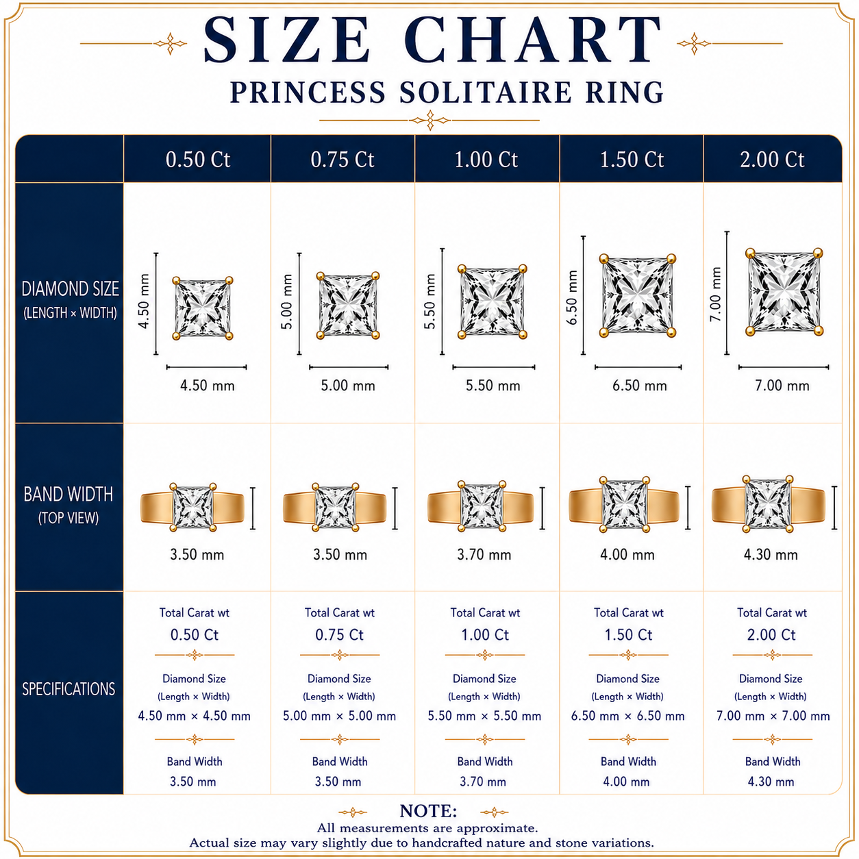 IGI Lab-Grown D-VVS Princess Cut Diamond Infinity Twist Solitaire Engagement Ring.