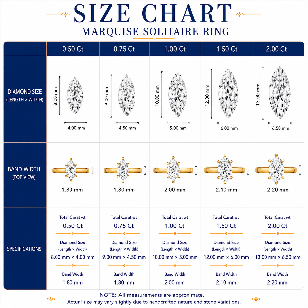 IGI Lab-Grown Marquise Cut Diamond  Floral Six-Prong Solitaire Engagement Ring.