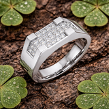 Men's Diamond Pave-Set Ring |Natural & Lab-Grown | Hallmarked Gold & Platinum