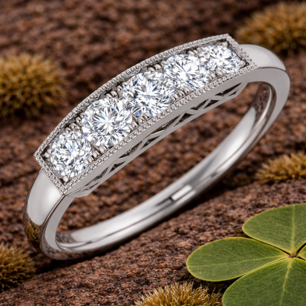 Five-Stone Diamond Ring | Lab-Grown & Natural Diamonds | 0.33ct - 0.5ct