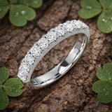 Round Cut Diamond Half Eternity Ring | 0.33ct - 1ct | Lab-Grown & Natural Diamonds