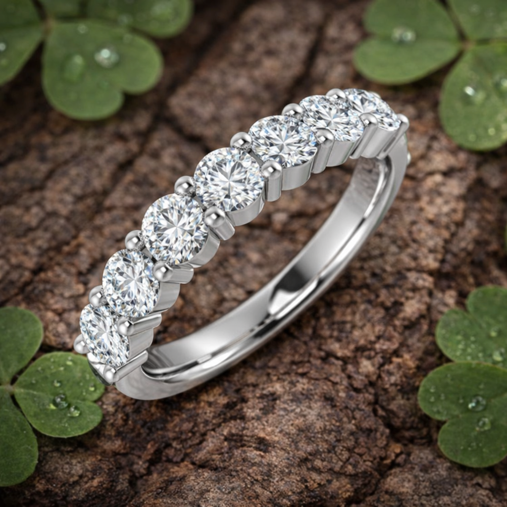 7-Stone Diamond Eternity Ring | 0.5-2.25 Ct | Lab-Grown & Natural
