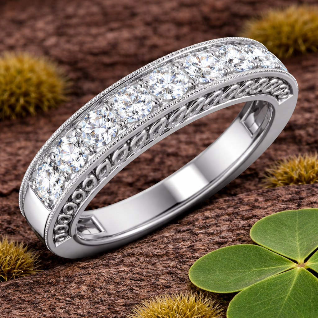 Diamond Half Eternity Ring | 0.3ct to 0.5ct | Natural & Lab Diamond