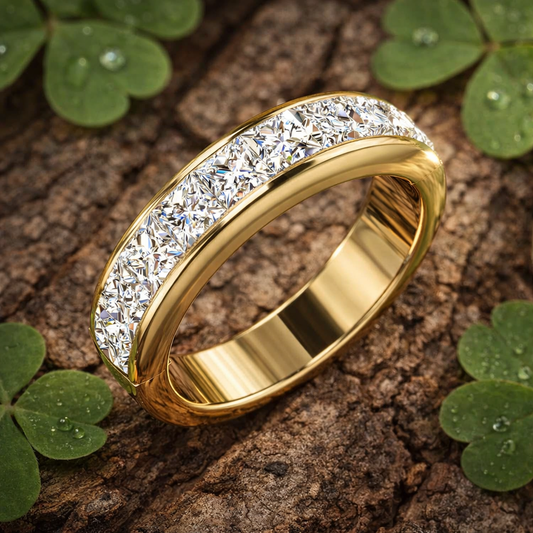 Diamond Princess Half Eternity Ring | 1ct - 1.5ct | Lab-Grown & Natural Diamonds