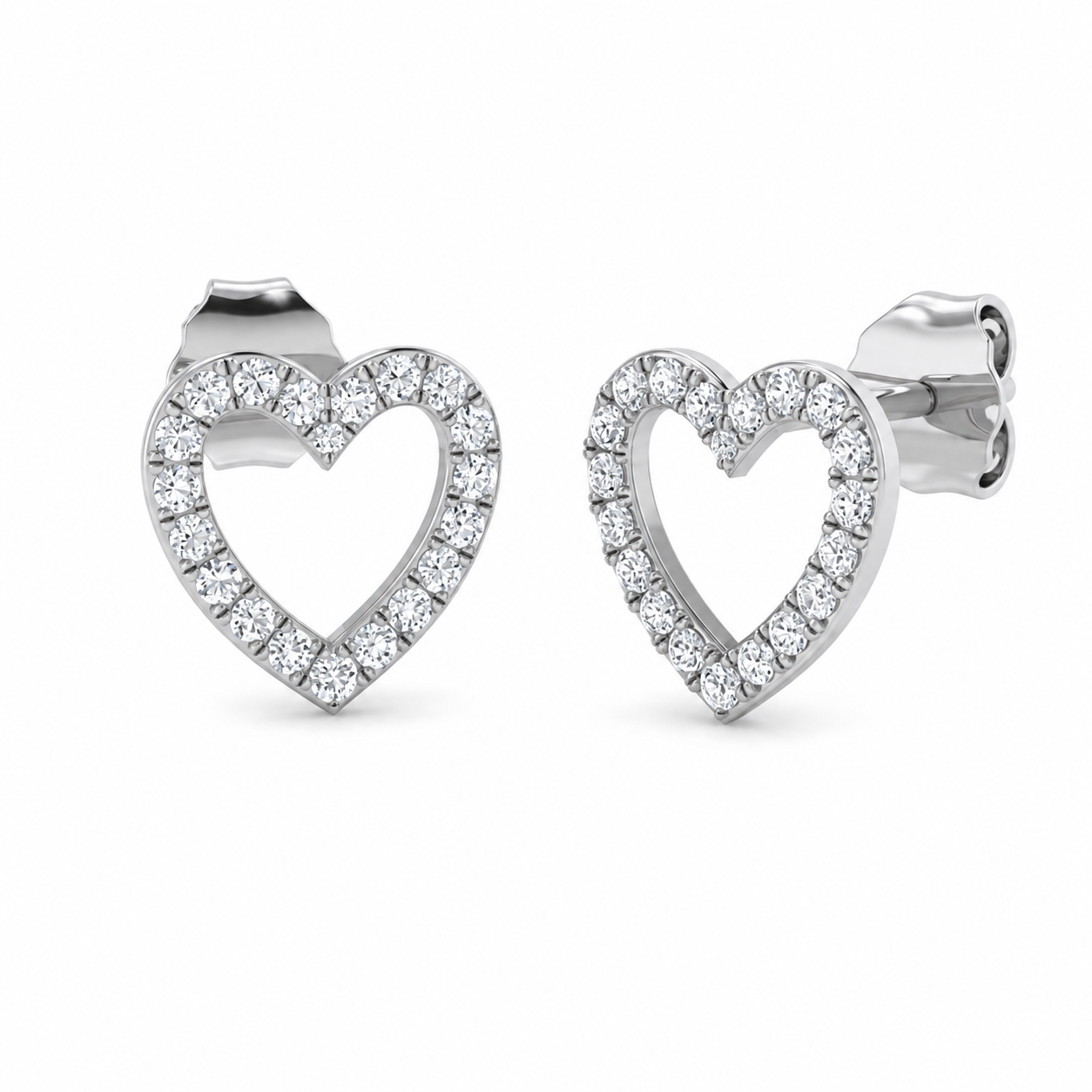 9K Yellow Gold or White Gold 0.21ct Natural Diamond Earrings
