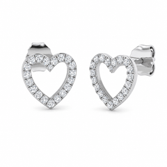 9K Yellow Gold or White Gold 0.21ct Natural Diamond Earrings