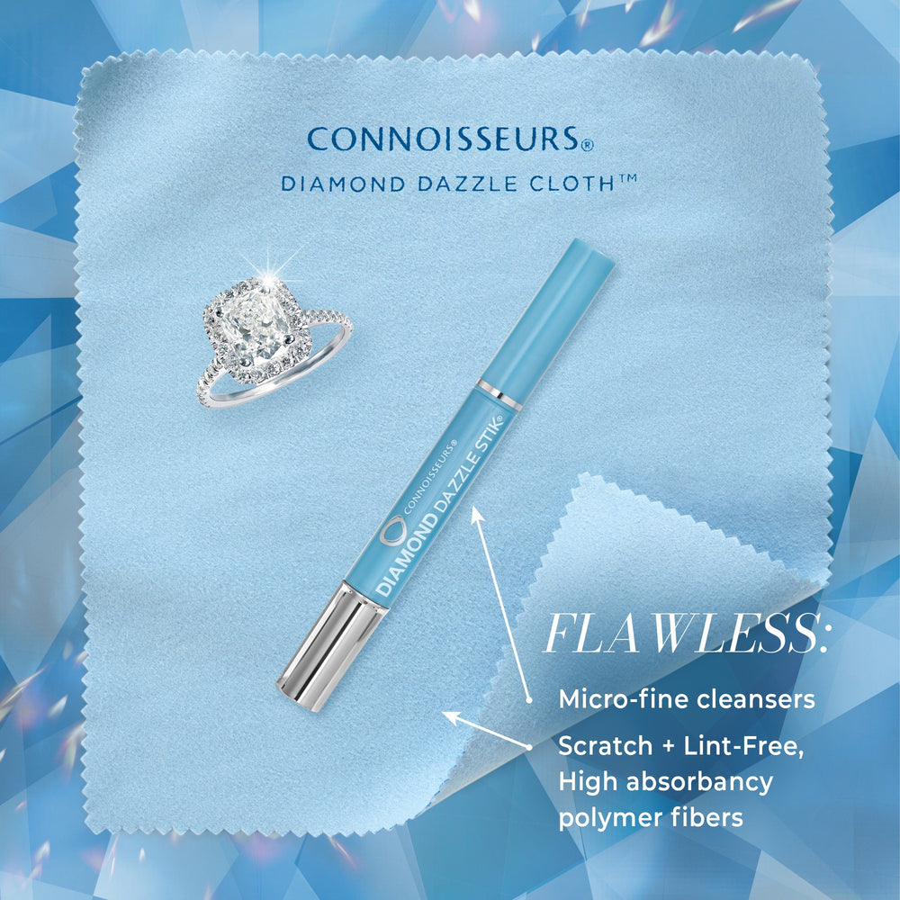 Compact diamond cleaner stick for jewellery care